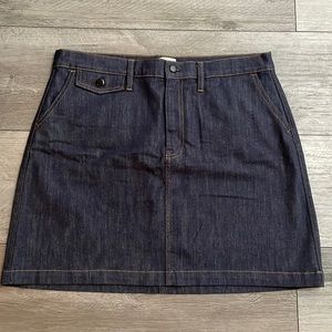 J.Crew,‎ re-imagined collection, size 32, dark denim skirt